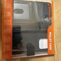 iPhone 16 Pro 6.3 Wallet Leather Case 