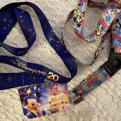 Disney Parks “Nerds Rock” & Disneyland Paris 20th Anniversary Pin Lanyards