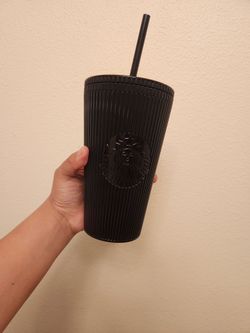 Starbucks Black Pleated Cold Cup