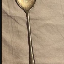 Italian Silver Plated Serving Serving Spoon/ Spork 9"
