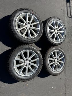 Subaru Impreza 5x100 wheels and New Nexen Winter tires