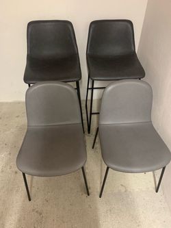 Four Leather chairs