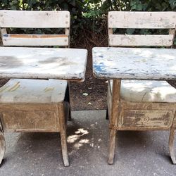 American Seating Co. Vintage Child's School Desks