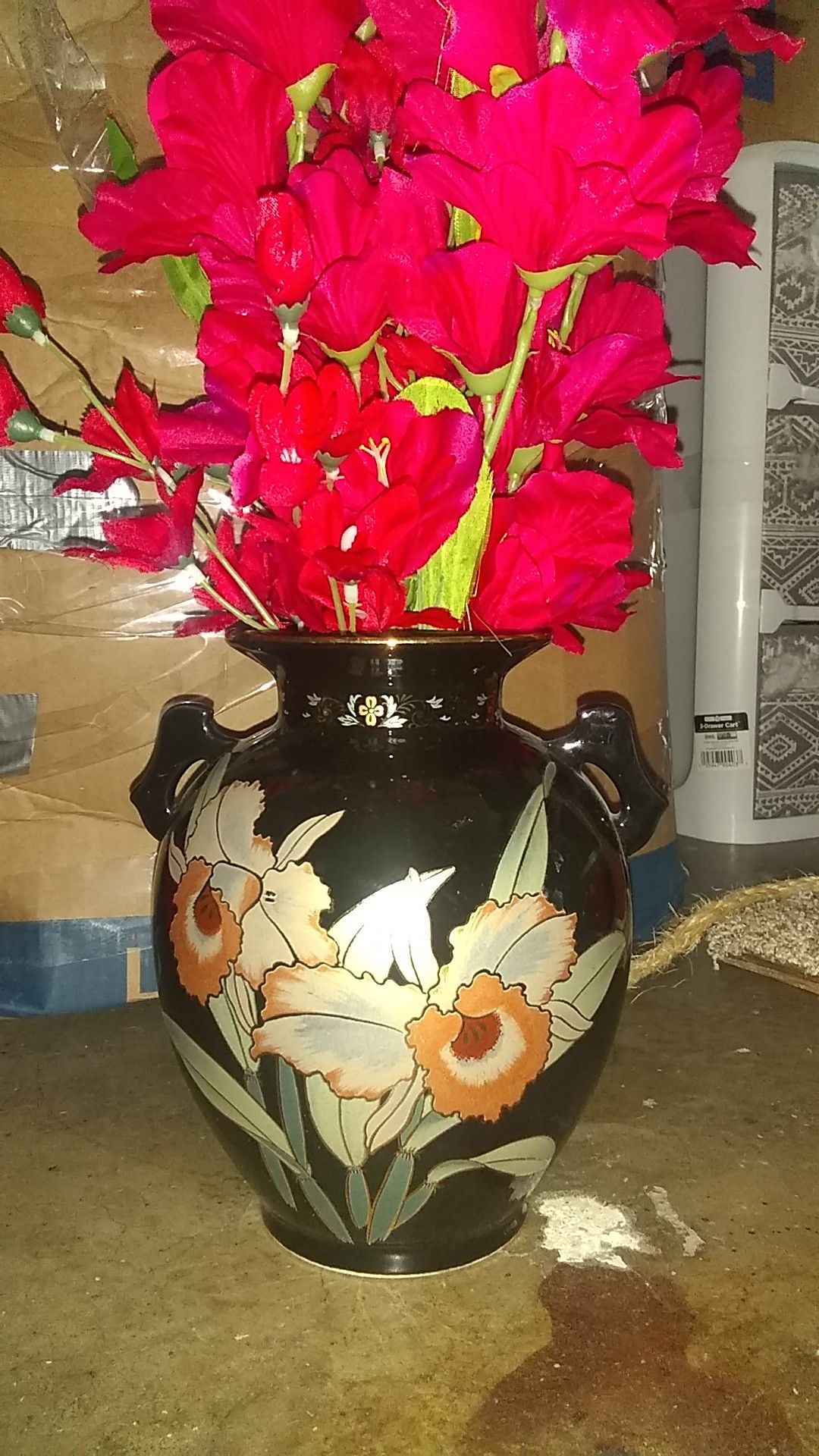 Vase and flowers