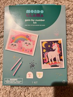 Mondo Llama Gem-by-Number Kit