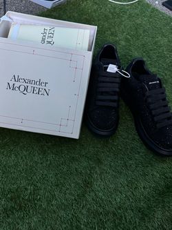 Alexander McQueen Oversized Crystal/Rhinestone Sneakers - All Black w/ Box⁠