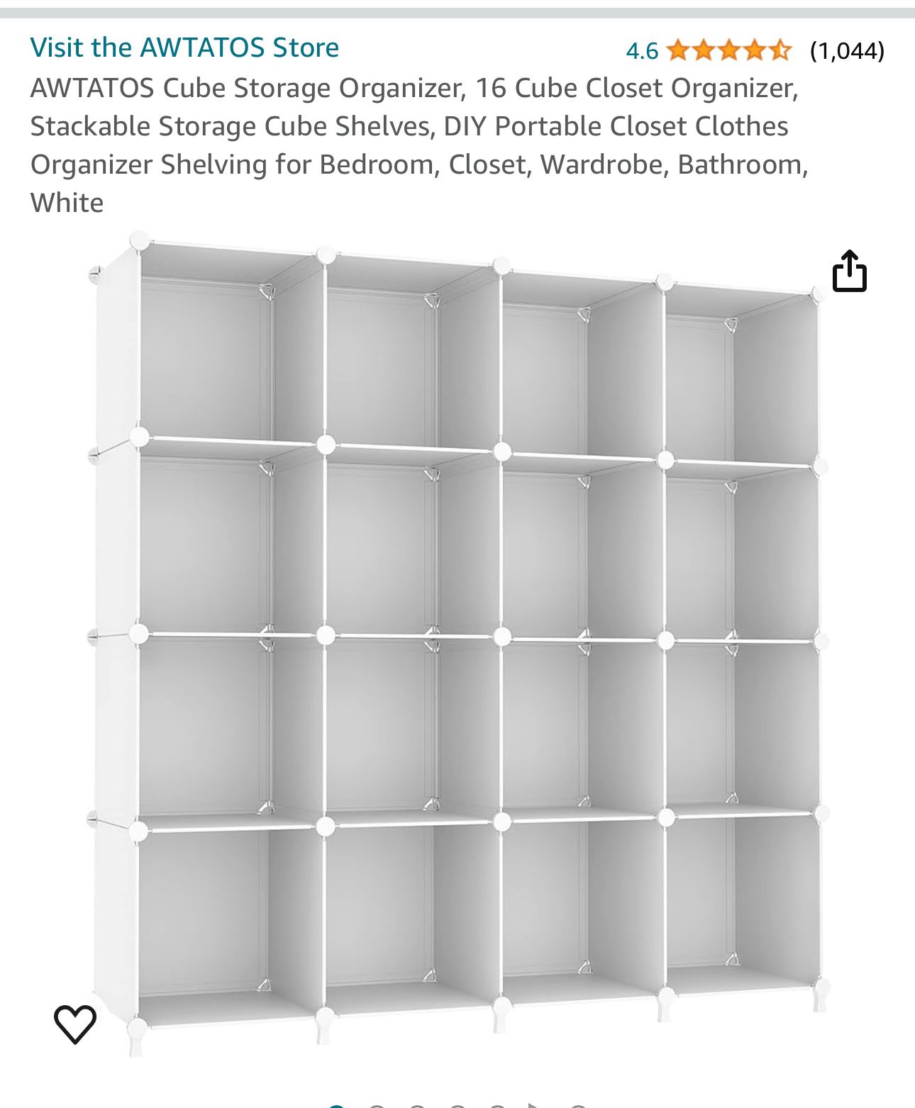 Cube Closet Storage/ Organizer 