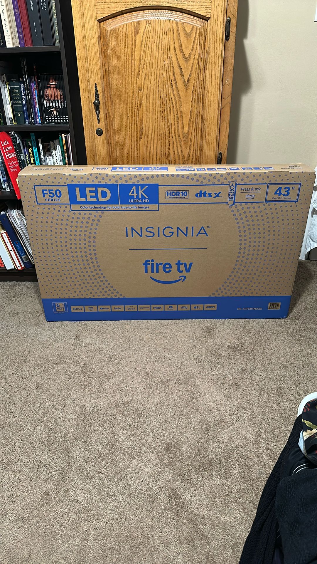 Brand New Insignia F50 LED 4K TV 43”