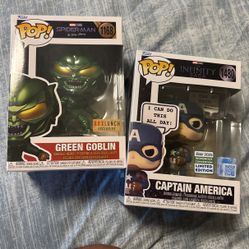 Funko Captain America and Green Goblin 