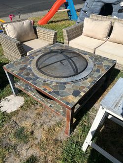 Large Heavy Duty Firepit Table