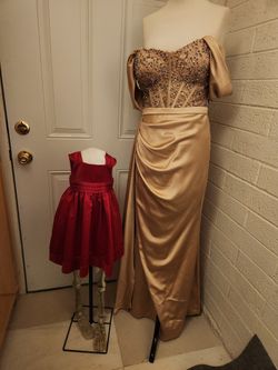 Size 4t Girls Red Dress