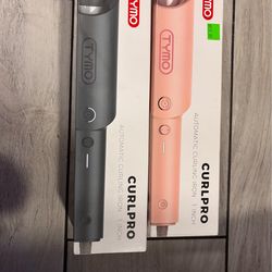 TYMO Automatic Rotating Curling Iron - TYMO CURLPRO Beach Waves Curling Wand, Portable Hair Curler, 500 Million Ionic, Dual Voltage & Lightweight for 