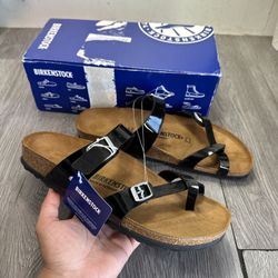 Birkenstock Mayari Black Patent Size 42/US 11 Birko-Flor