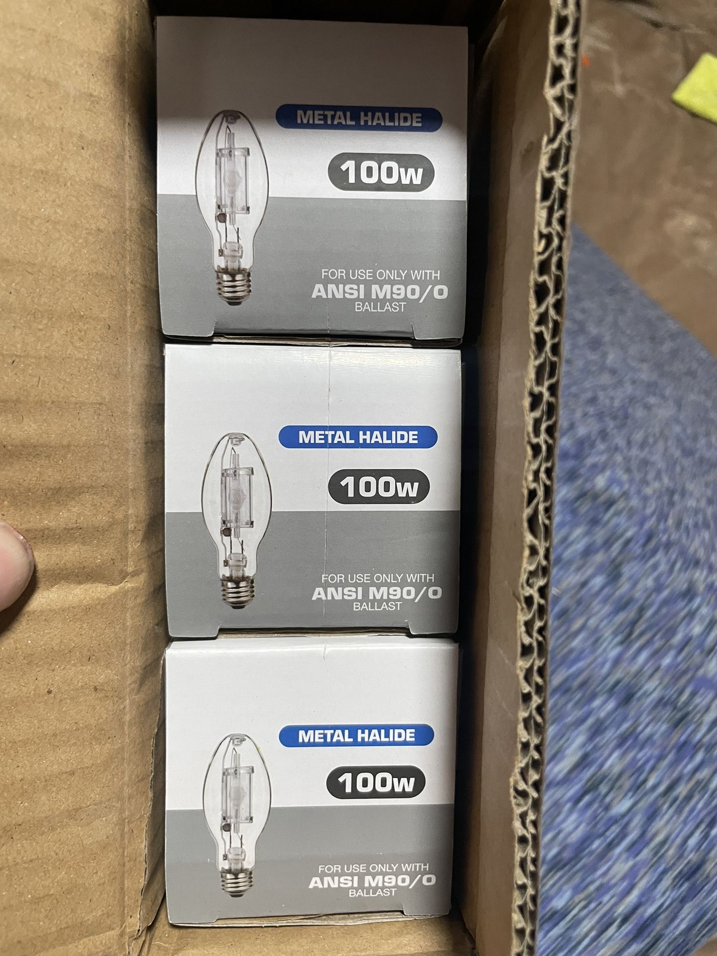 3 Pack 100watt Metal Halide Light Bulbs