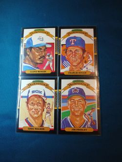 Donruss Diamond Kings Baseball Cards Lot of 4