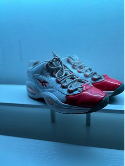Reebok Question Low White Red Ice Size 10.5 men’s