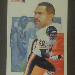 1991 Score Mark Carrier Chicago Bears The Leader #668 Football Card Vintage Collectible Sports NFL