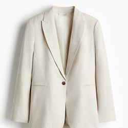 H&M Light Beige Blazer Small