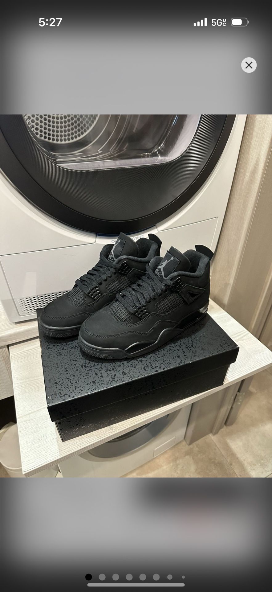 2025 Black Cat Jordan 4 Size 9.5