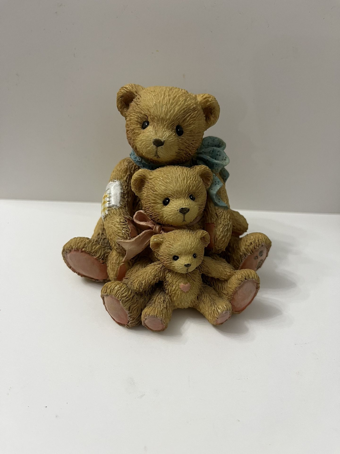 Cherished Teddies Figurine 1991 THEODORE, SAMANTHA & TYLER  3" tall 950505
