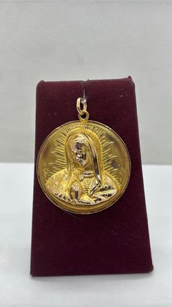 14k Virgin Mary Pendant
