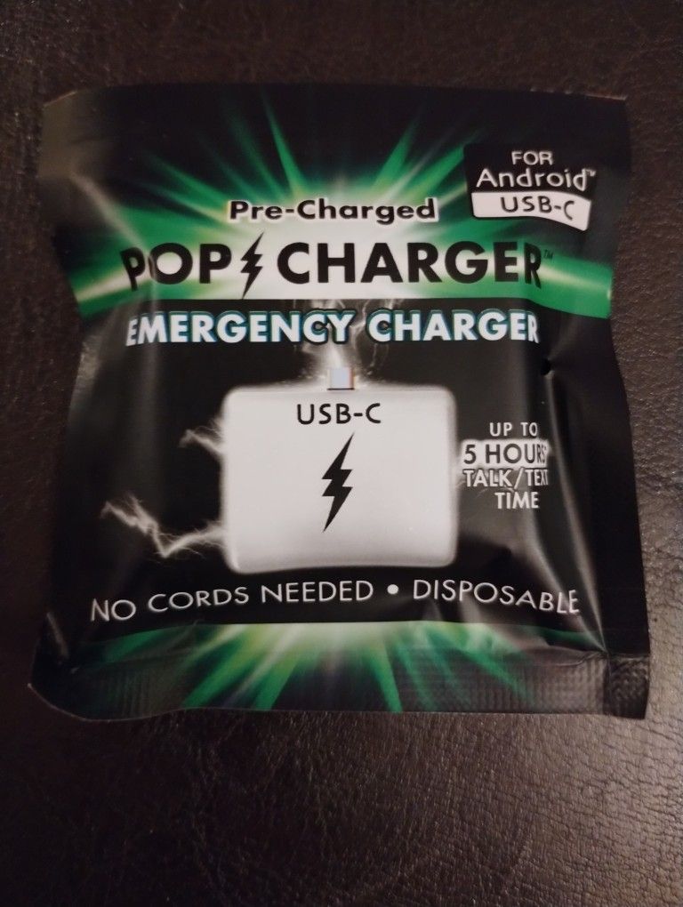 ”POP Charge” Emergency Charger Type C