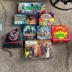 Assorted Board Games And A Puzzle 
