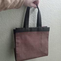 Small Heavy Fabric Lined Purse/Tote