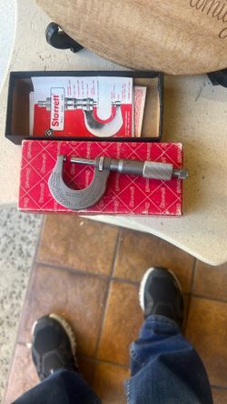 New. STARRETT. MICROMETER  CALIPER  1”