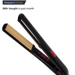 CHI G2 Digital Flat Iron, Straightening Hairstyling Iron For Smooth, Silky Hair, Titanium Infused Ceramic 1" Plates