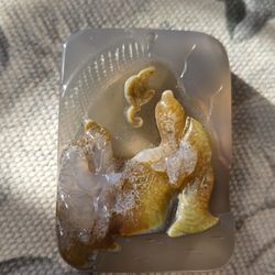 Republic China Or Late Ching Dynasty Antique -- Agate Figure Pendant 