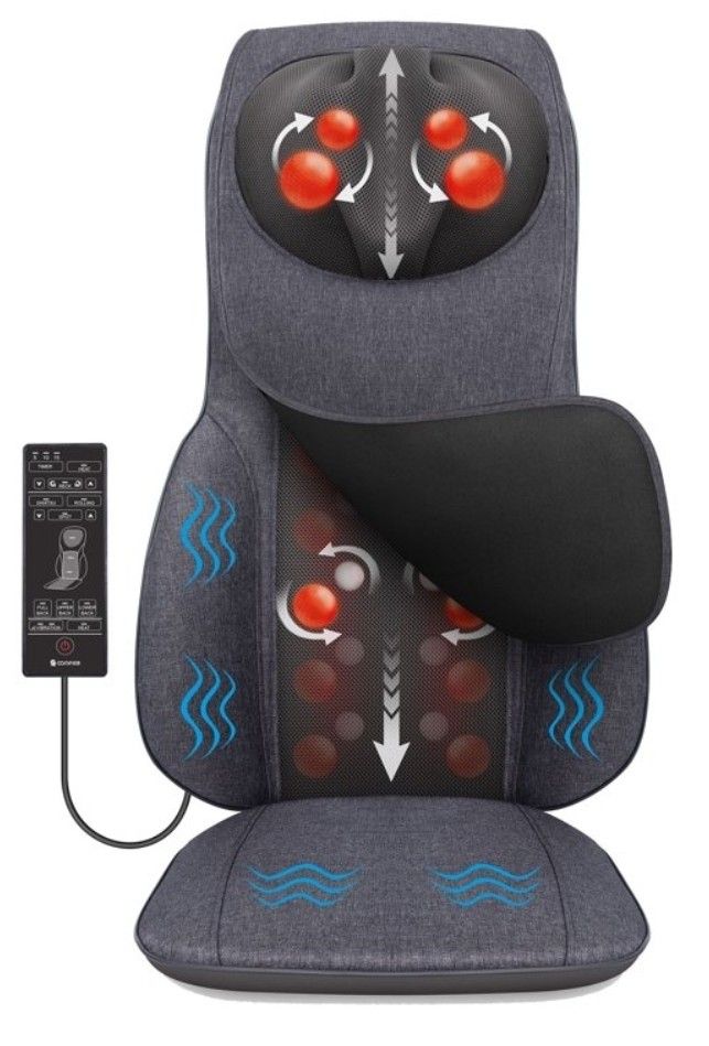 Comfier shiatsu neck back massager with heat