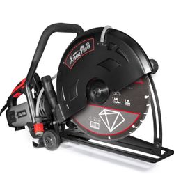 16” disc Electric 3200-Watt Circular Wet Cut Concrete Floor Tile Water Saw Cutter Water Line Blade Set