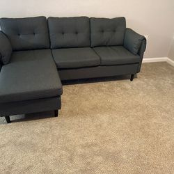 L-Shaped Sofa Couch with Storage Chaise
