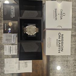 Moonswatch Mission On Earth Dessert Brand New Authentic