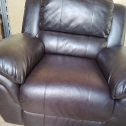 Brown Leather Recliner Chair 