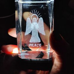 vintage angel in crystal 