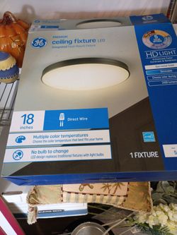 GE Premium 18-Inch LED Flush Mount Ceiling Fixture