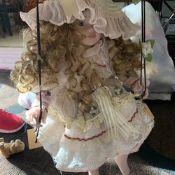 Antique Hanging Doll