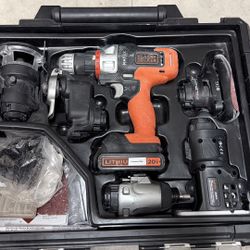 BLACK+DECKER Matrix (TM) 20V Max* 6-Tool Combo Kit With Case - BDCDMT1206KITC