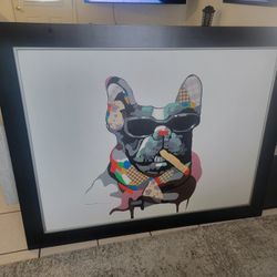 Large Canvas Frenchie Portrait 