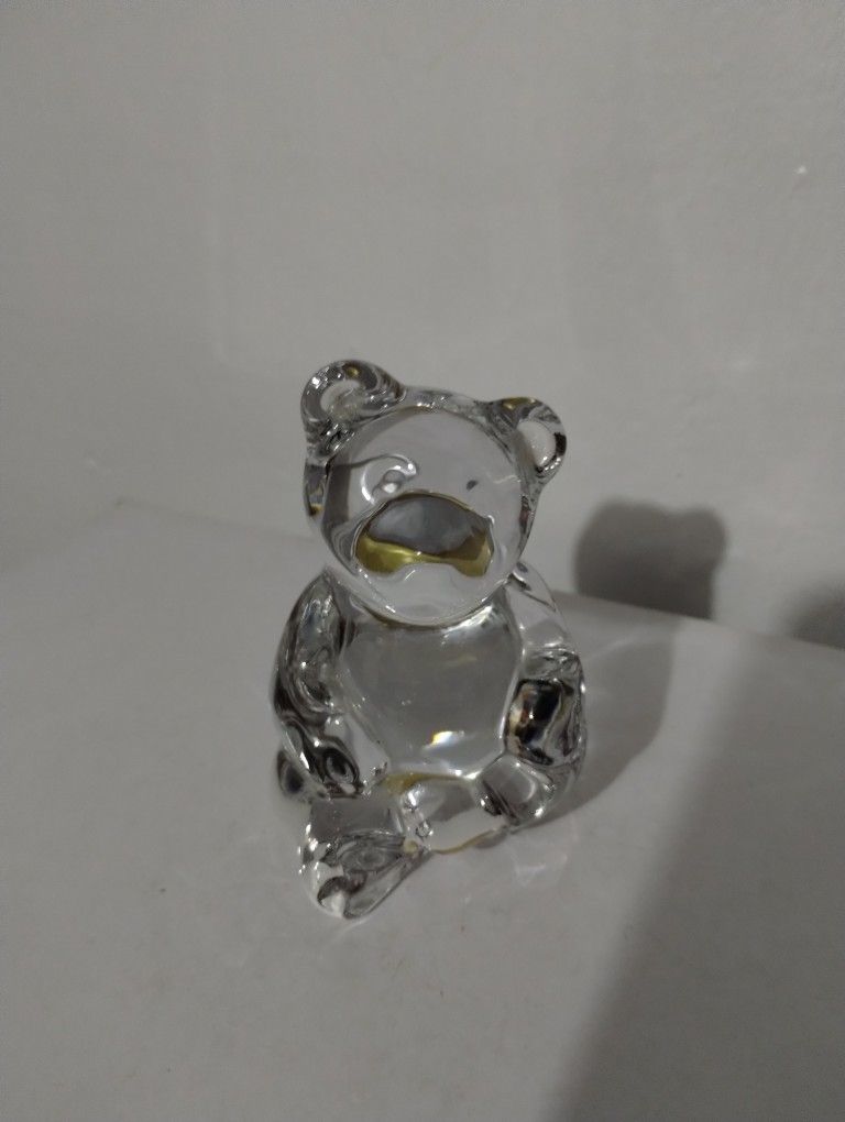 PRINCESS HOUSE CRYSTAL BEAR FIGURINE PAPERWEIGHT 3.5"×2.5" - V80