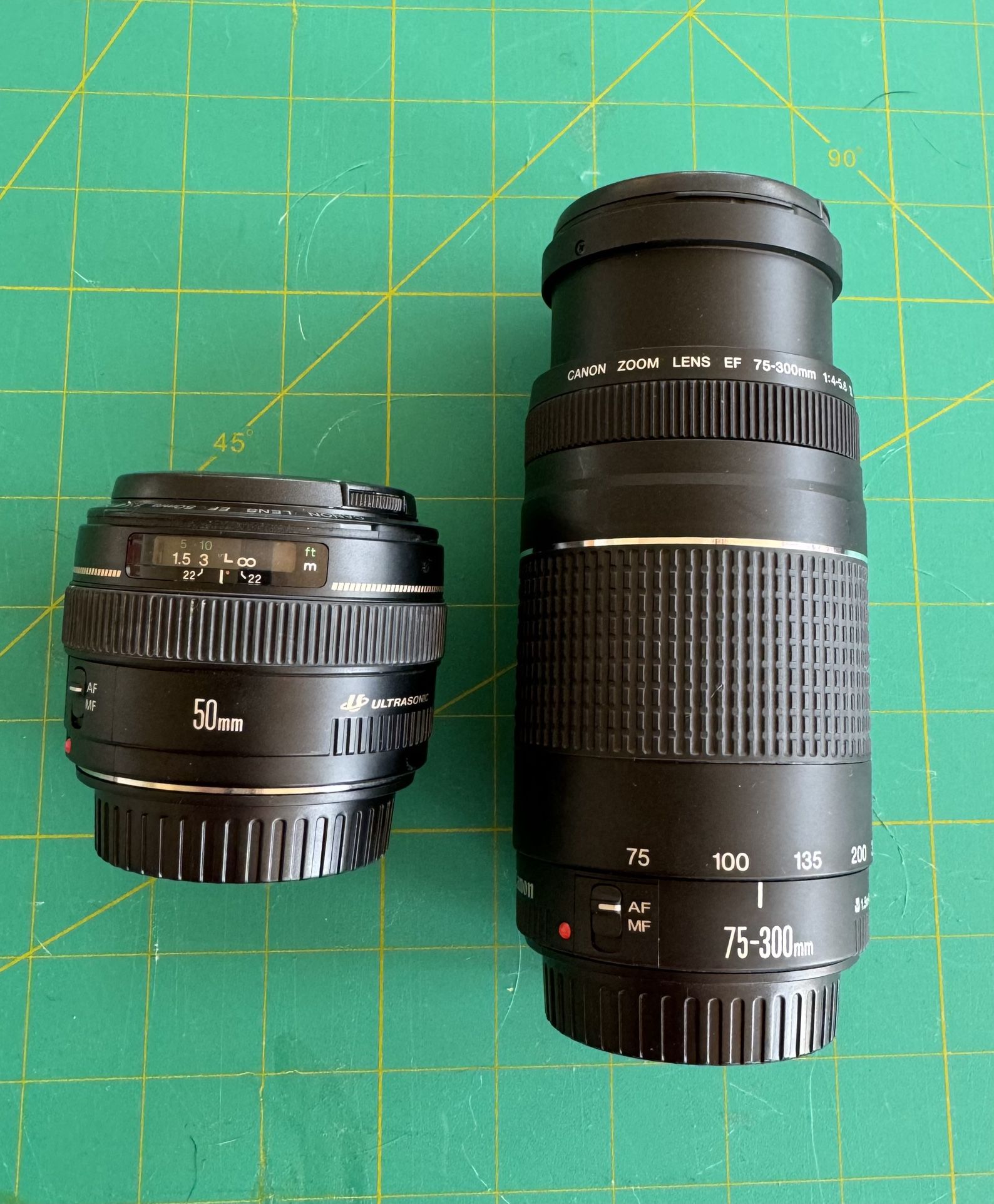 Two Canon Lenses In Excellent Condition