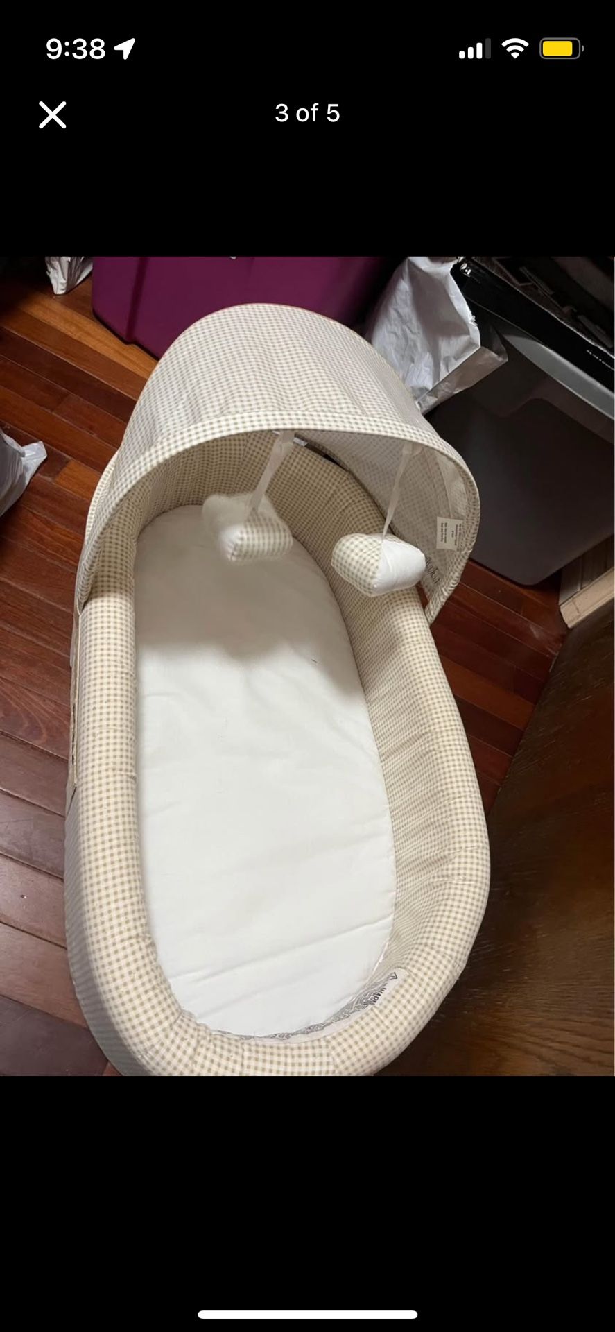 Portable baby bassinet