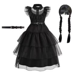 Wednesday Costume For Girls