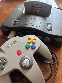 N64 and super smash bros original console