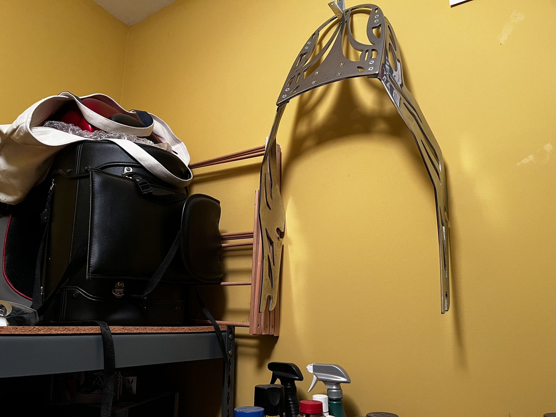 Chrome Motorcycle Luggage Rack