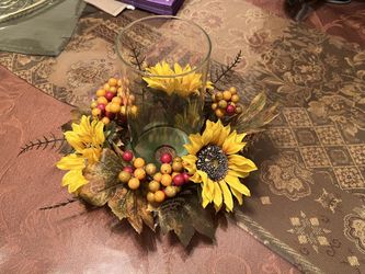 Autumn candle holder
