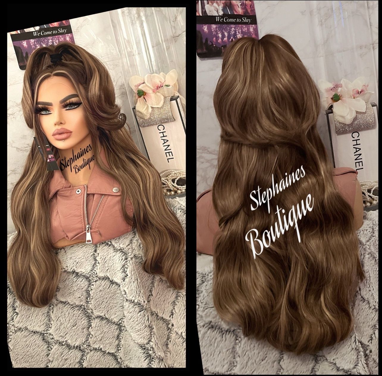 Human Hair Blended Lace Front Wig