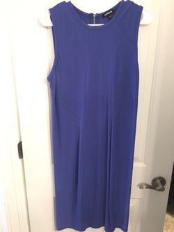 Sexy blue knee length dress